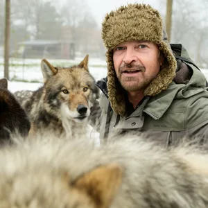Miguel de la Torre ist Filmwolf-Trainer in Niedersachsen.