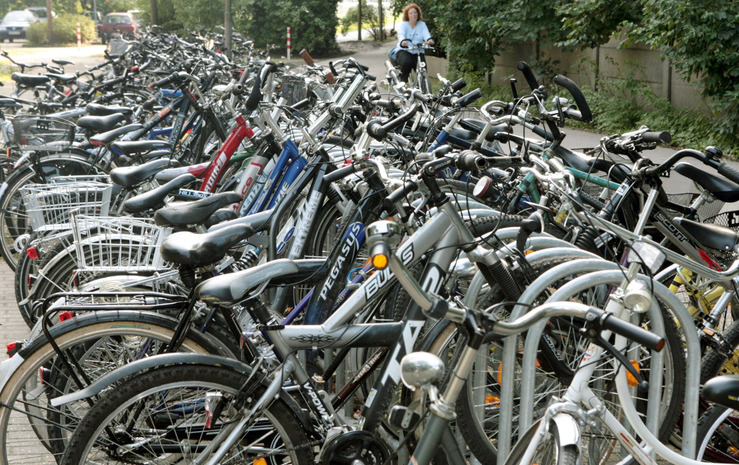 Fahrradständer Schule Kinder