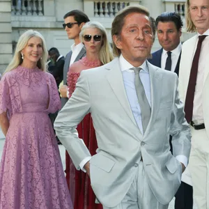 Valentino Garavani bei einer seiner Modeschauen.