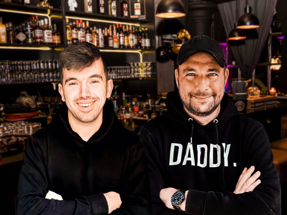 Die Inhaber der „Daddy's Bar“: René Lugerth (rechts) und Adrian Gehrig-Torres.