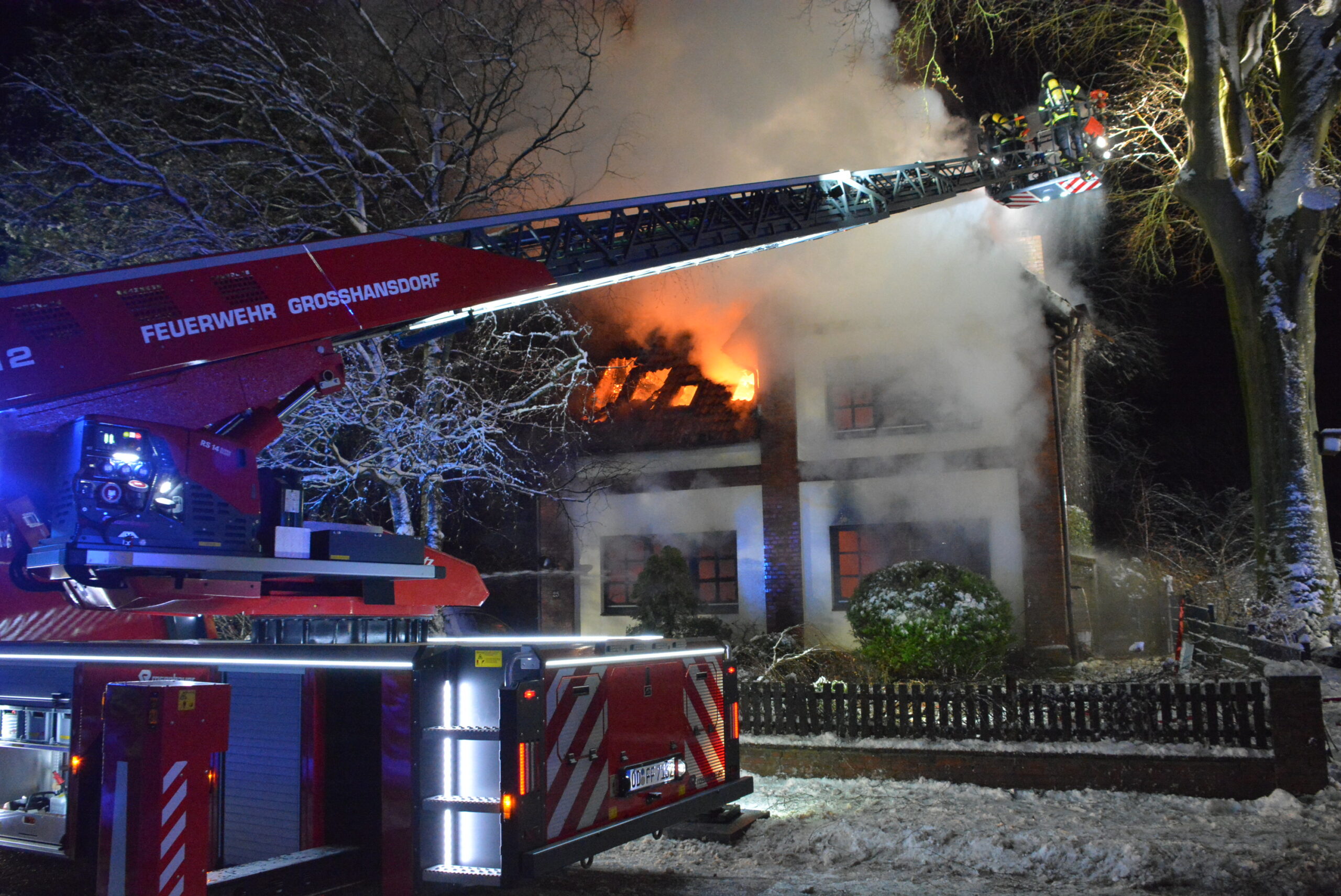 Bei einem Hausbrand in Grönwohld ist ein 72-Jähriger gestorben.