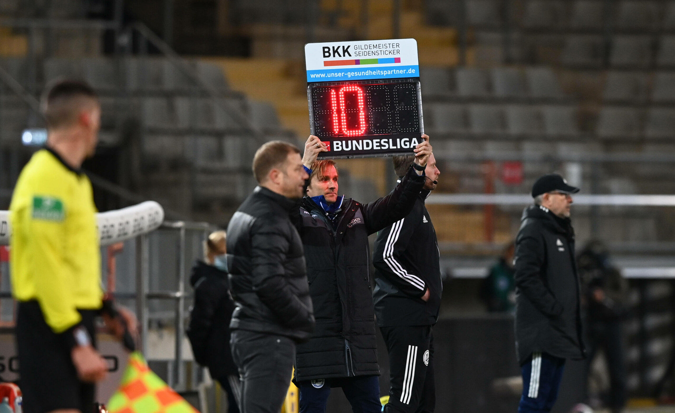 Anzeigetafel Nachspielzeit