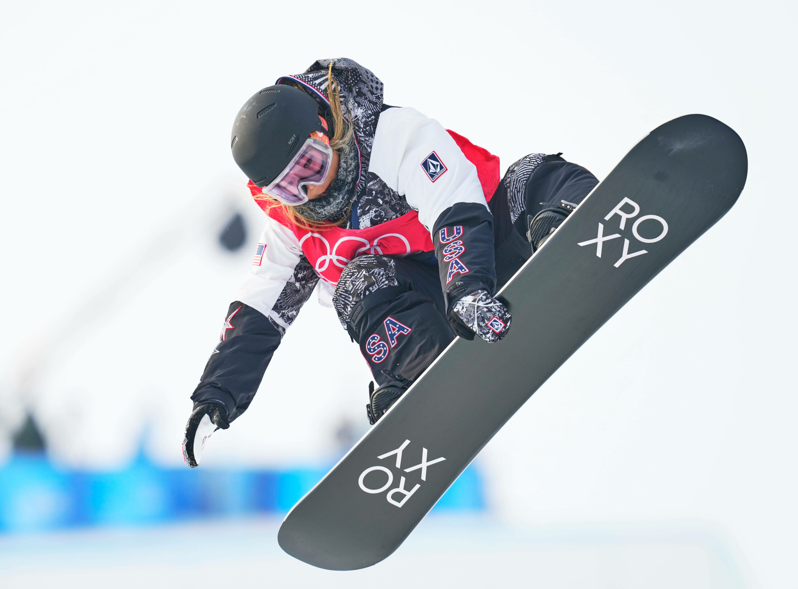 Chloe Kim auf dem Snowboard