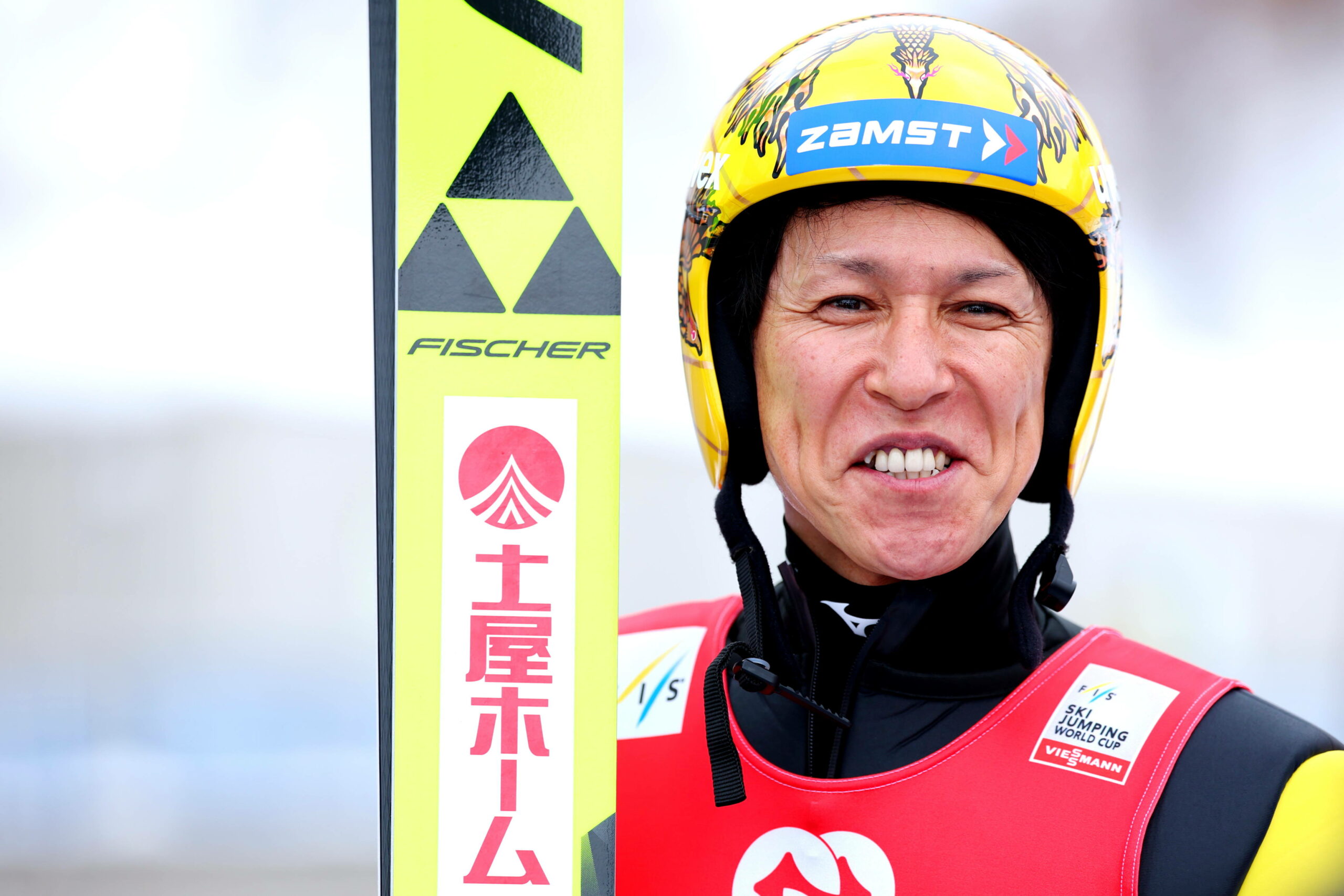 Noriaki Kasai lächelt