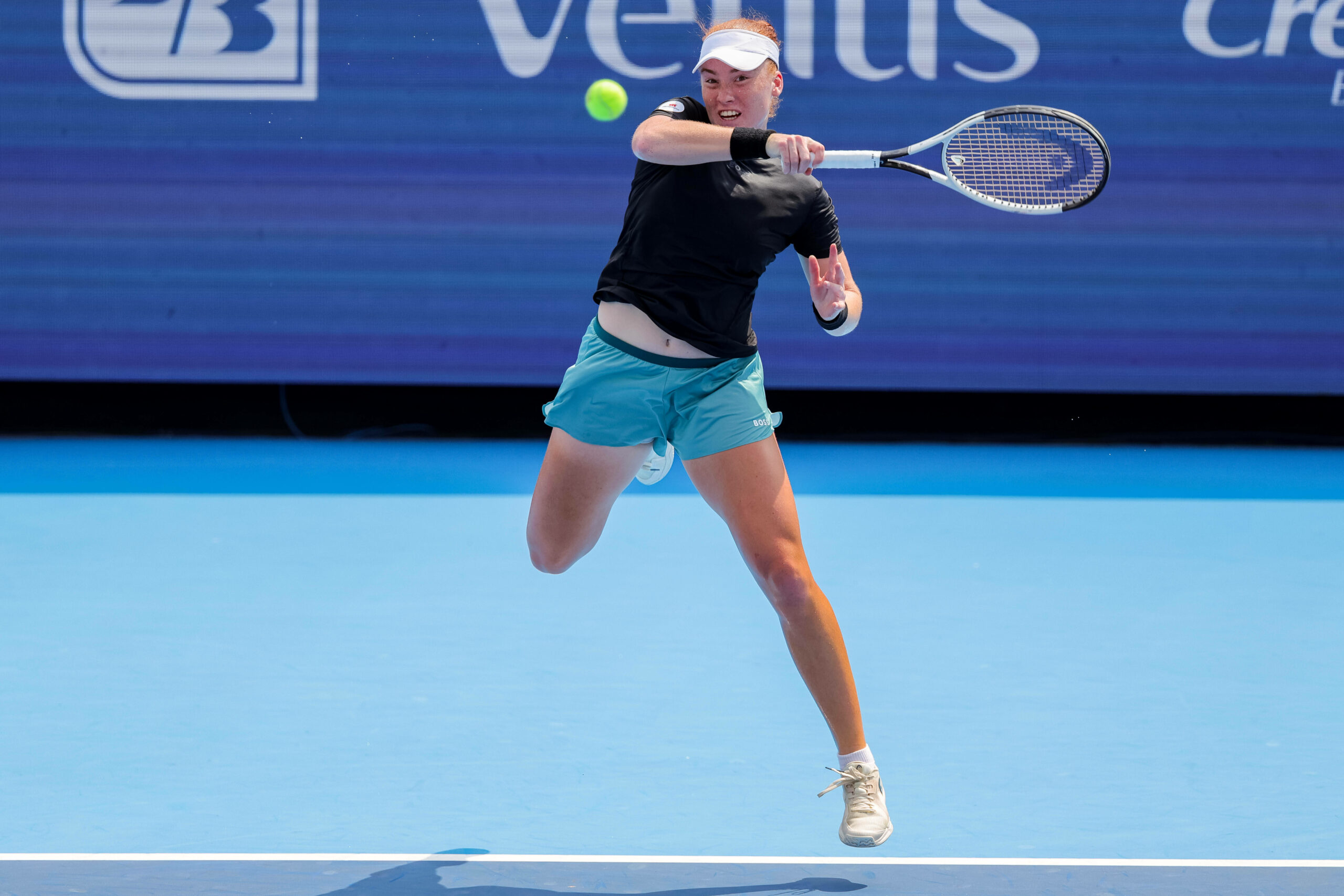 Ella Seidel bei einem Match der Cincinnati Open