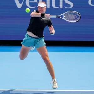 Ella Seidel bei einem Match der Cincinnati Open