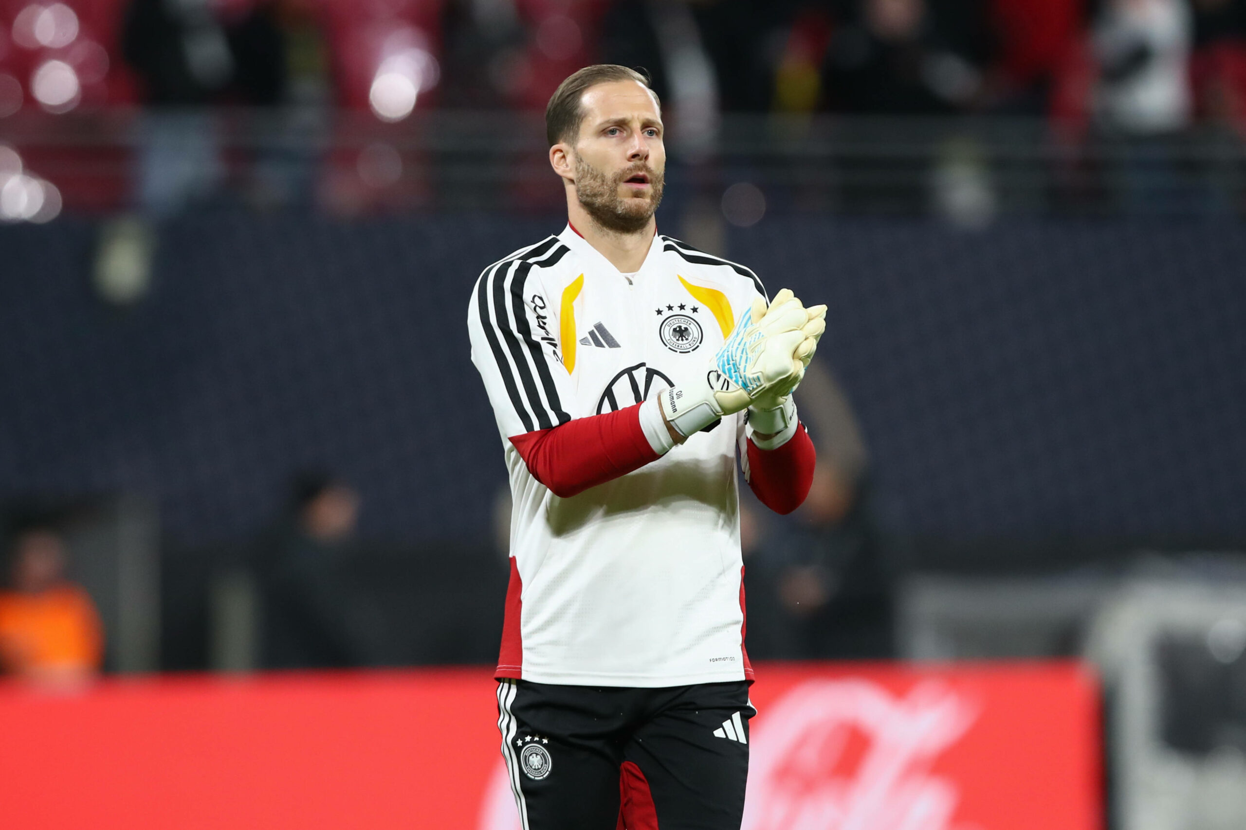 Oliver Baumann beim Warm-Up