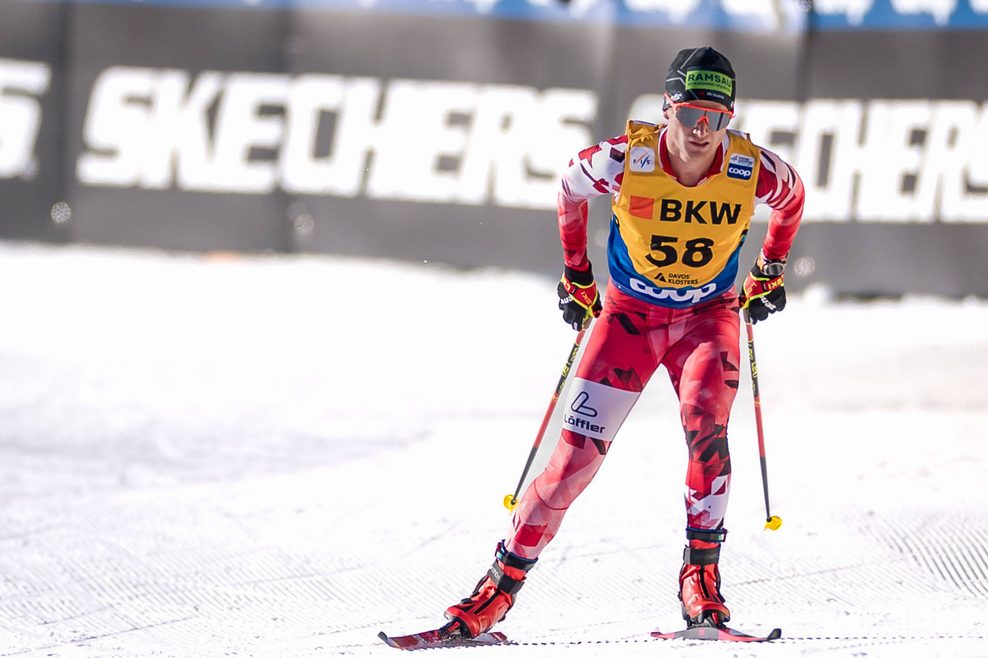 Mika Vermeulen beim Skilanglauf