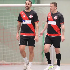 Martin Harnik und Max Kruse zusammen bei einem Hallenturnier