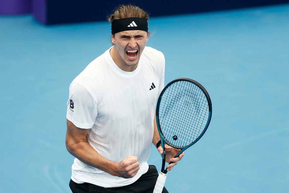 Alexander Zverev jubelt