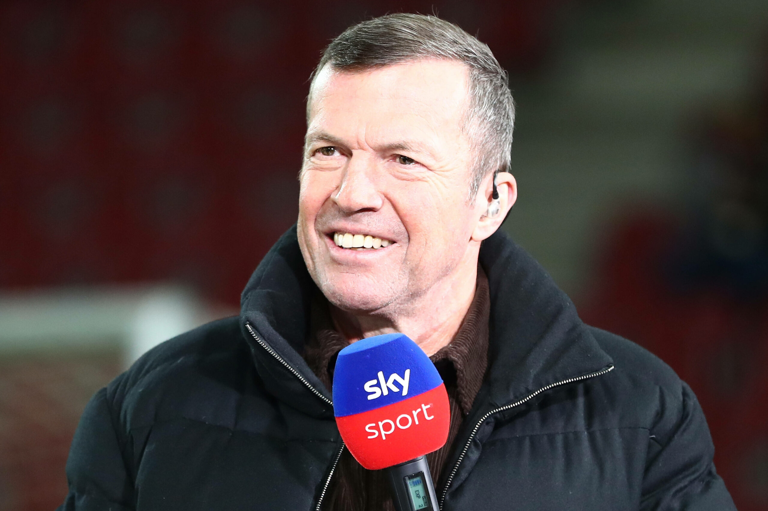 Lothar Matthäus am Sky-Mikro
