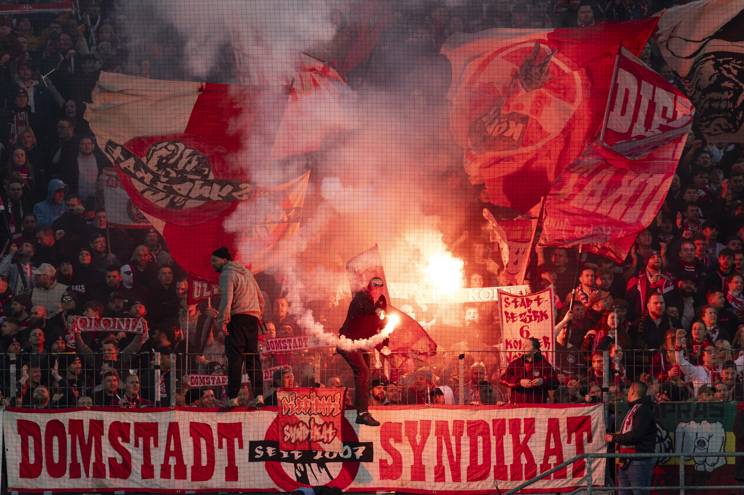 Fankurve des 1. FC Köln