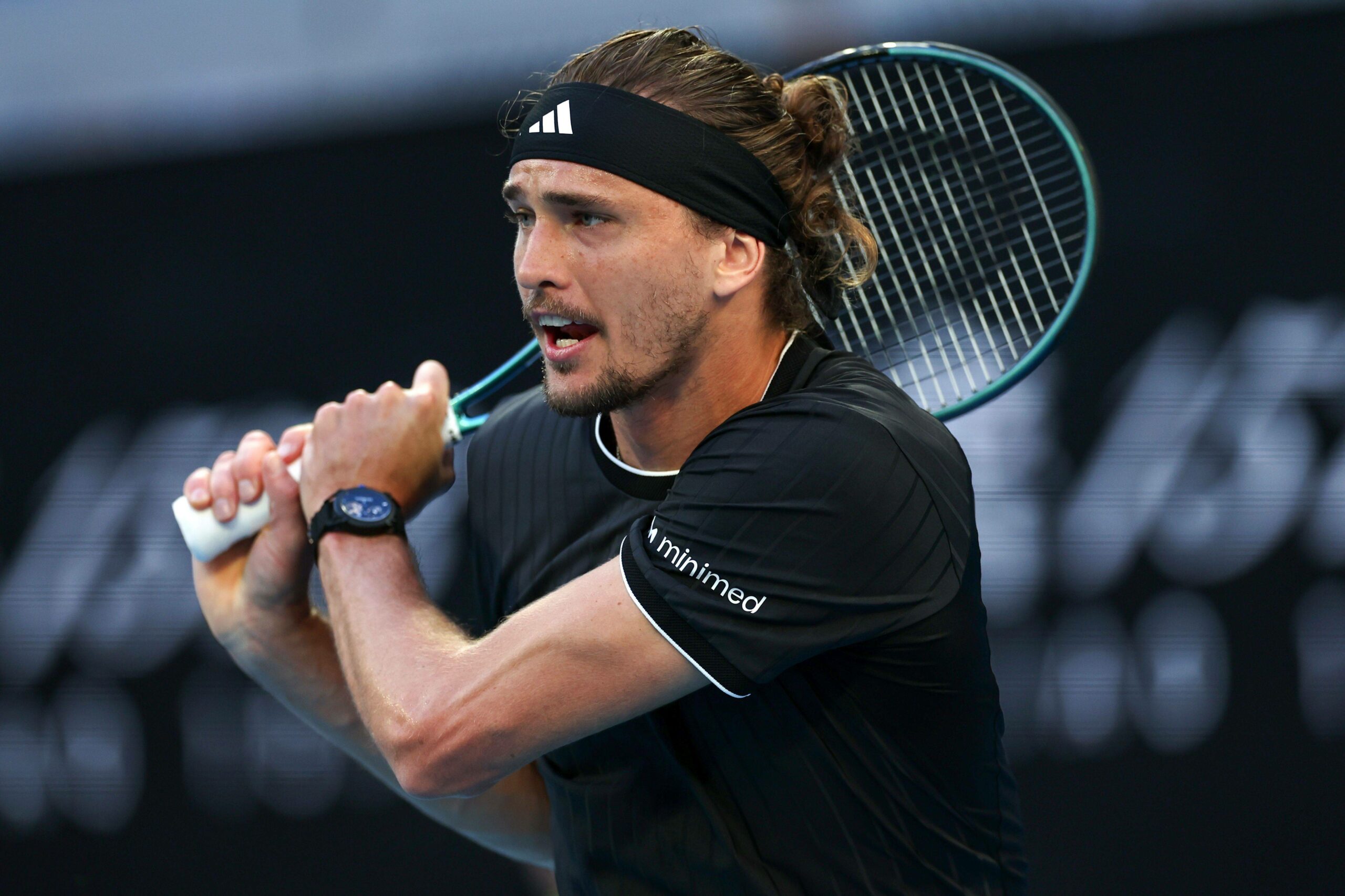 Alexander Zverev mit Schläger