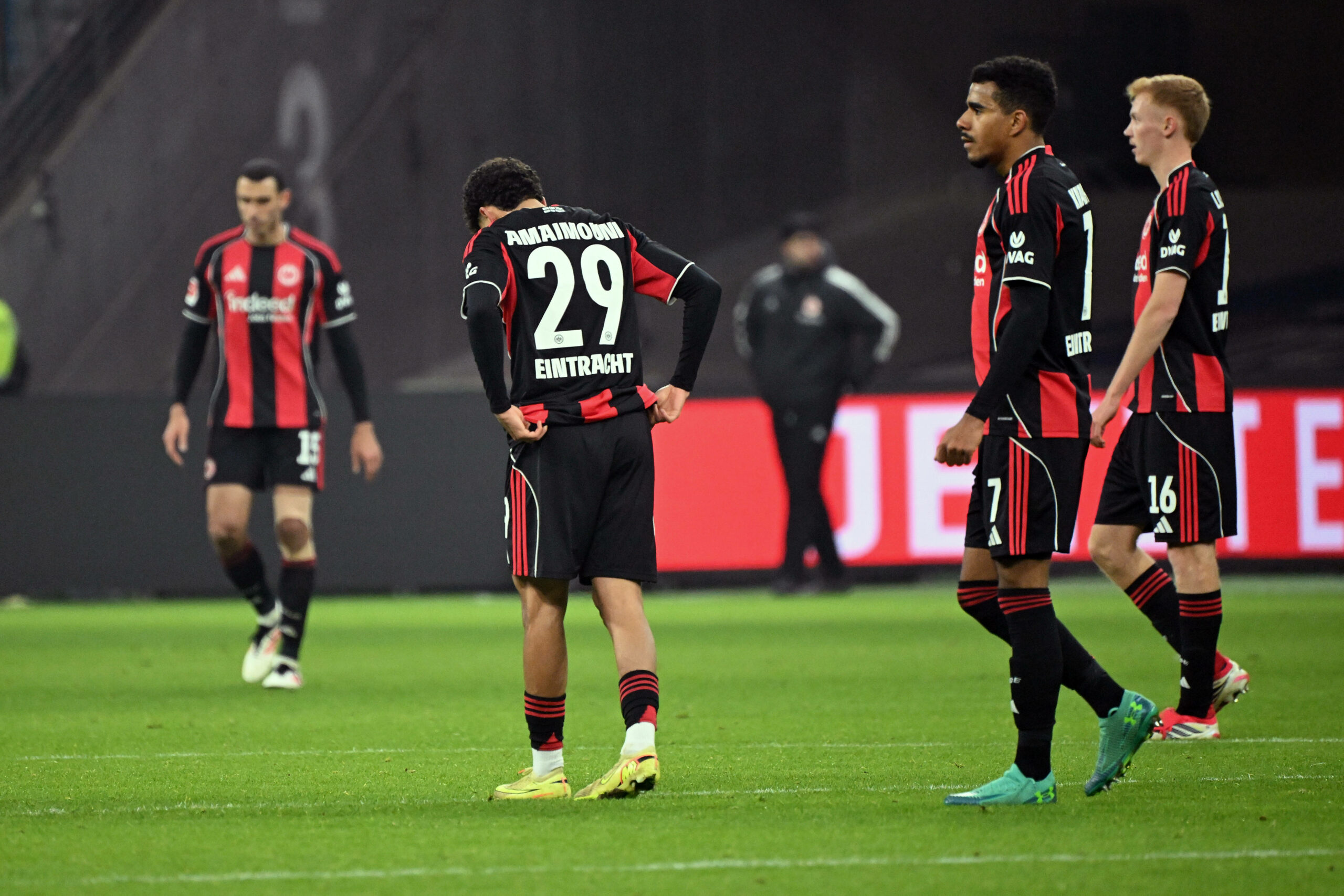 Frankfurter Spieler sind enttäuscht