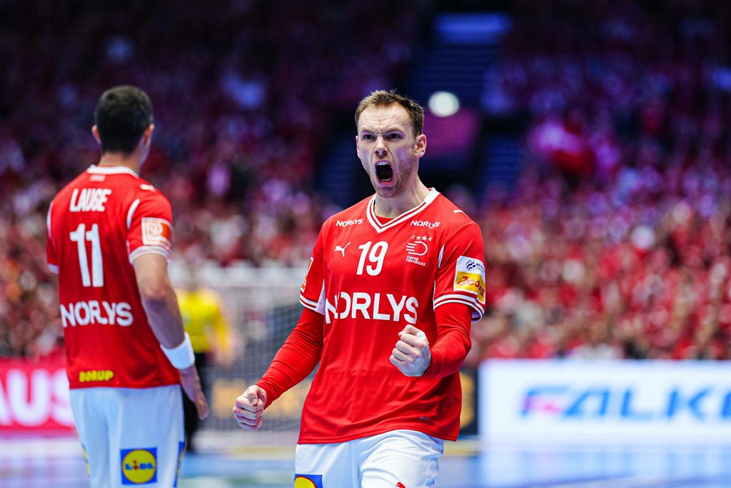 Mathias Gidsel jubelt