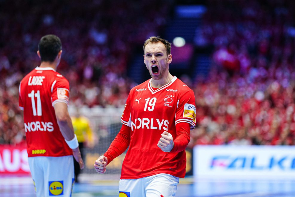 Mathias Gidsel jubelt