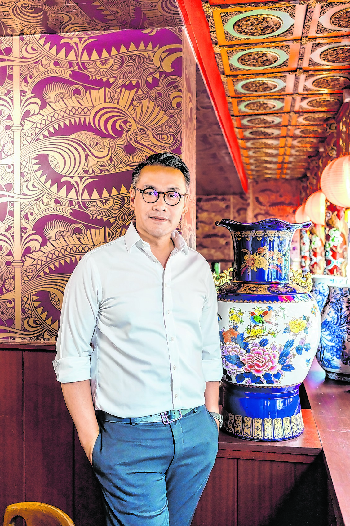 Dennis Kwong (49) in seinem „Dim Sum Haus“