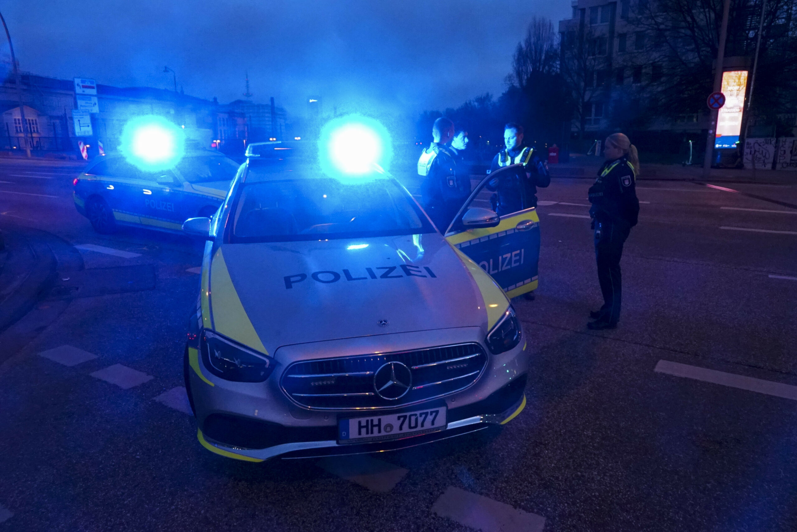 Polizeieinsatz in Hamburg (Symbolbild).