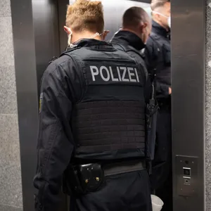 Polizei-Razzia (Symbolbild).