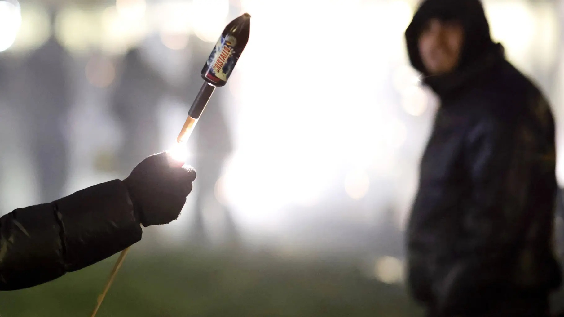 Mann Rakete Silvester