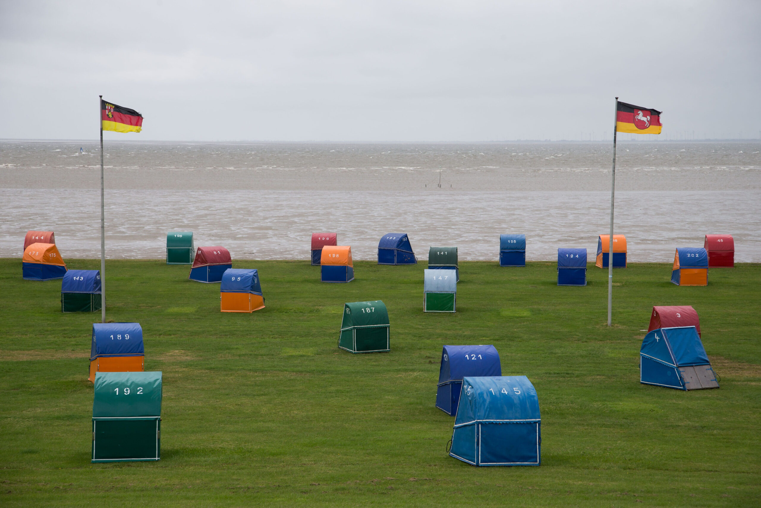 Strandkörbe in Otterndorf in Niedersachsen