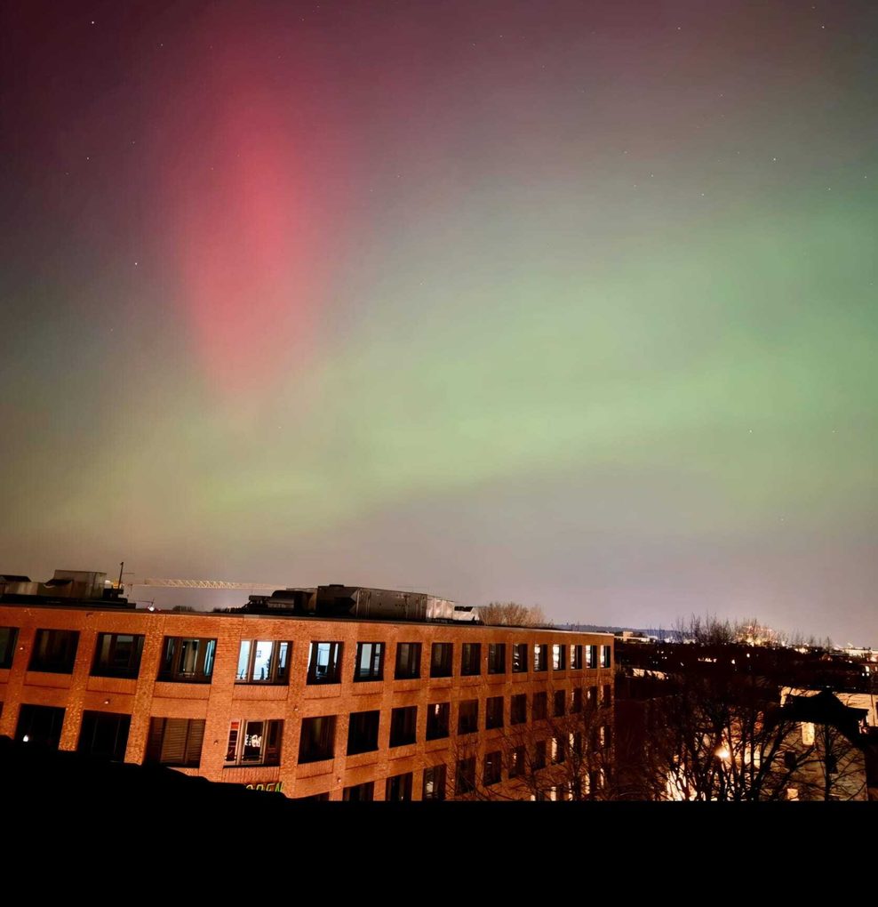 Auch über der MOPO in Ottensen wurden Polarlichter gesichtet.