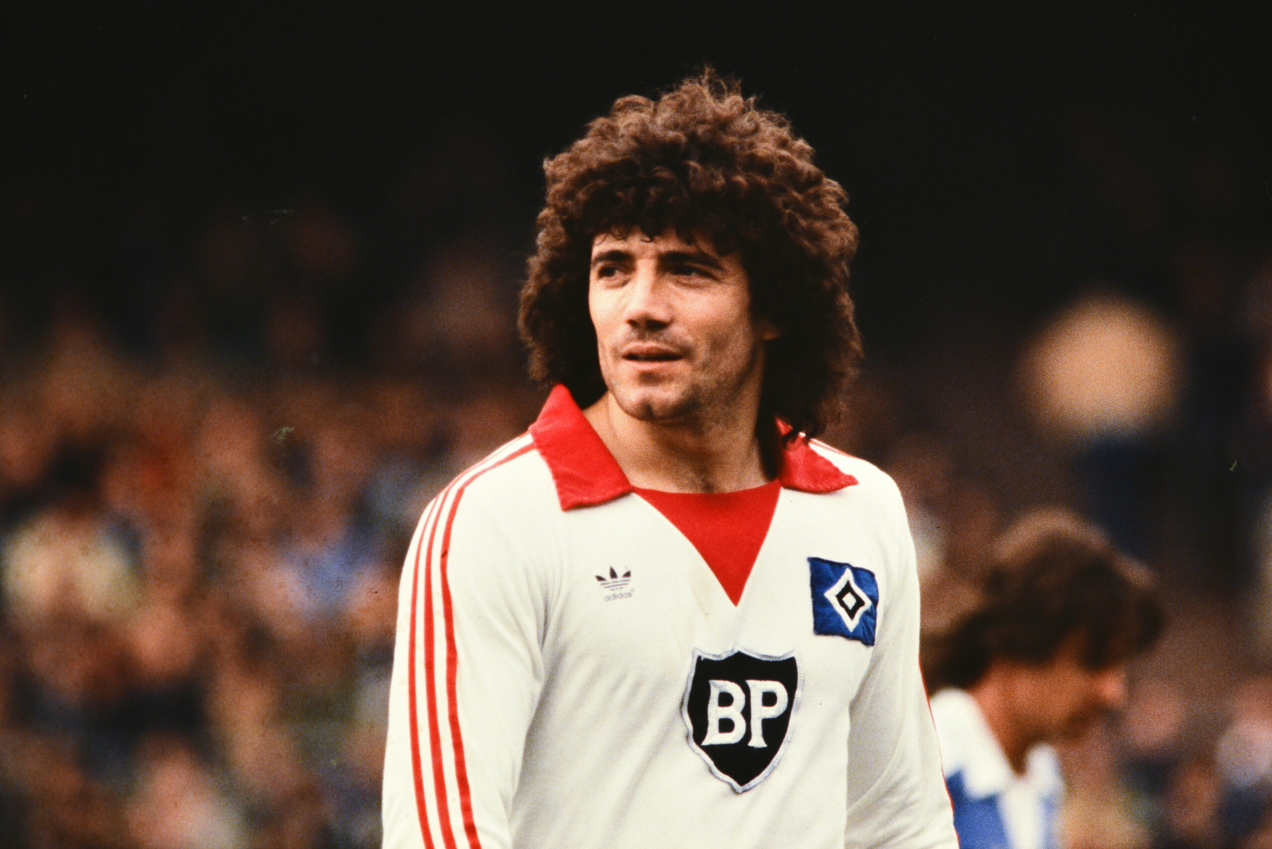 Kevin Keegan im Trikot des HSV, das er von 1977 bis 1980 trug.