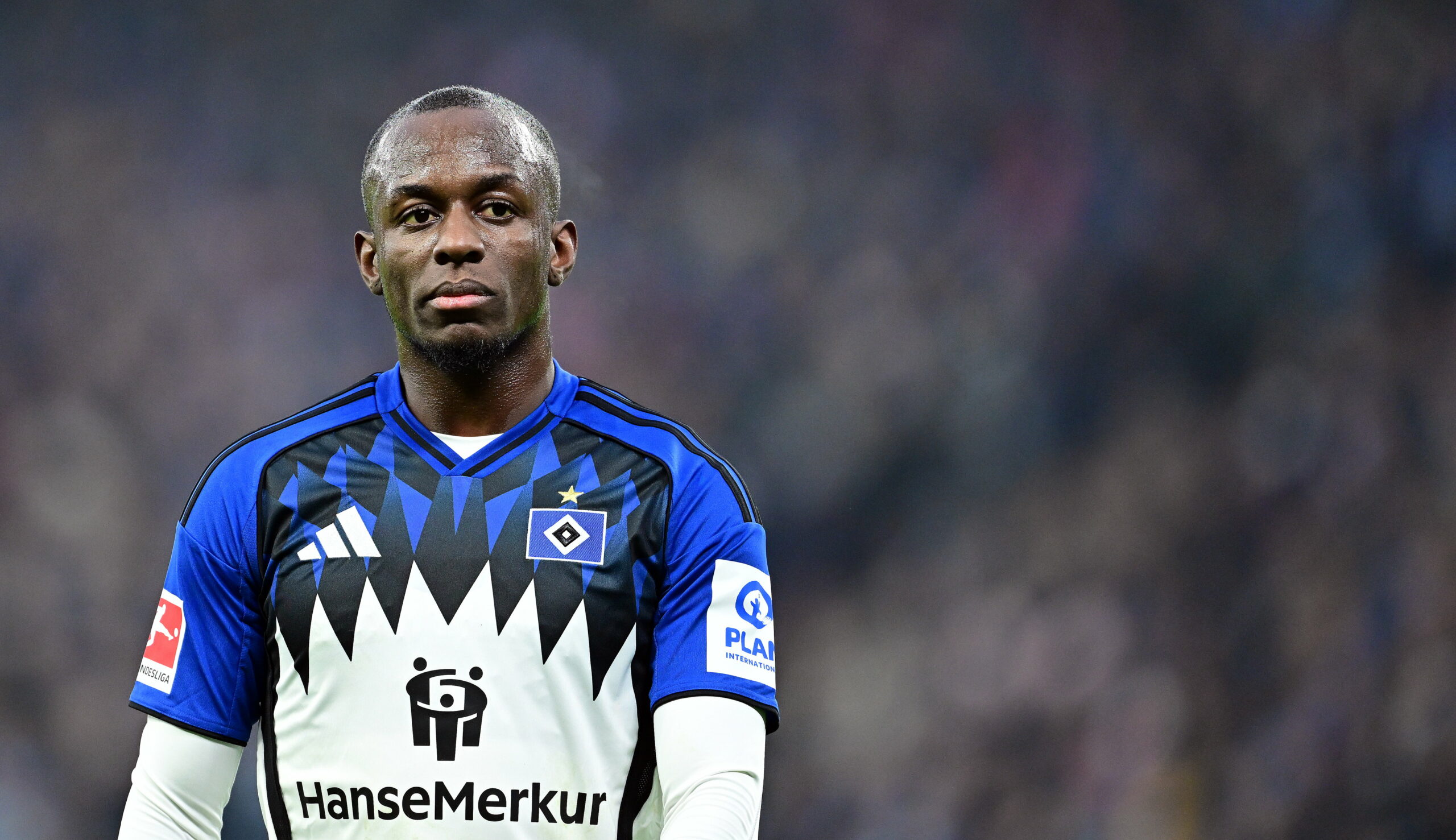 Jean-Luc Dompé in einem Spiel des HSV