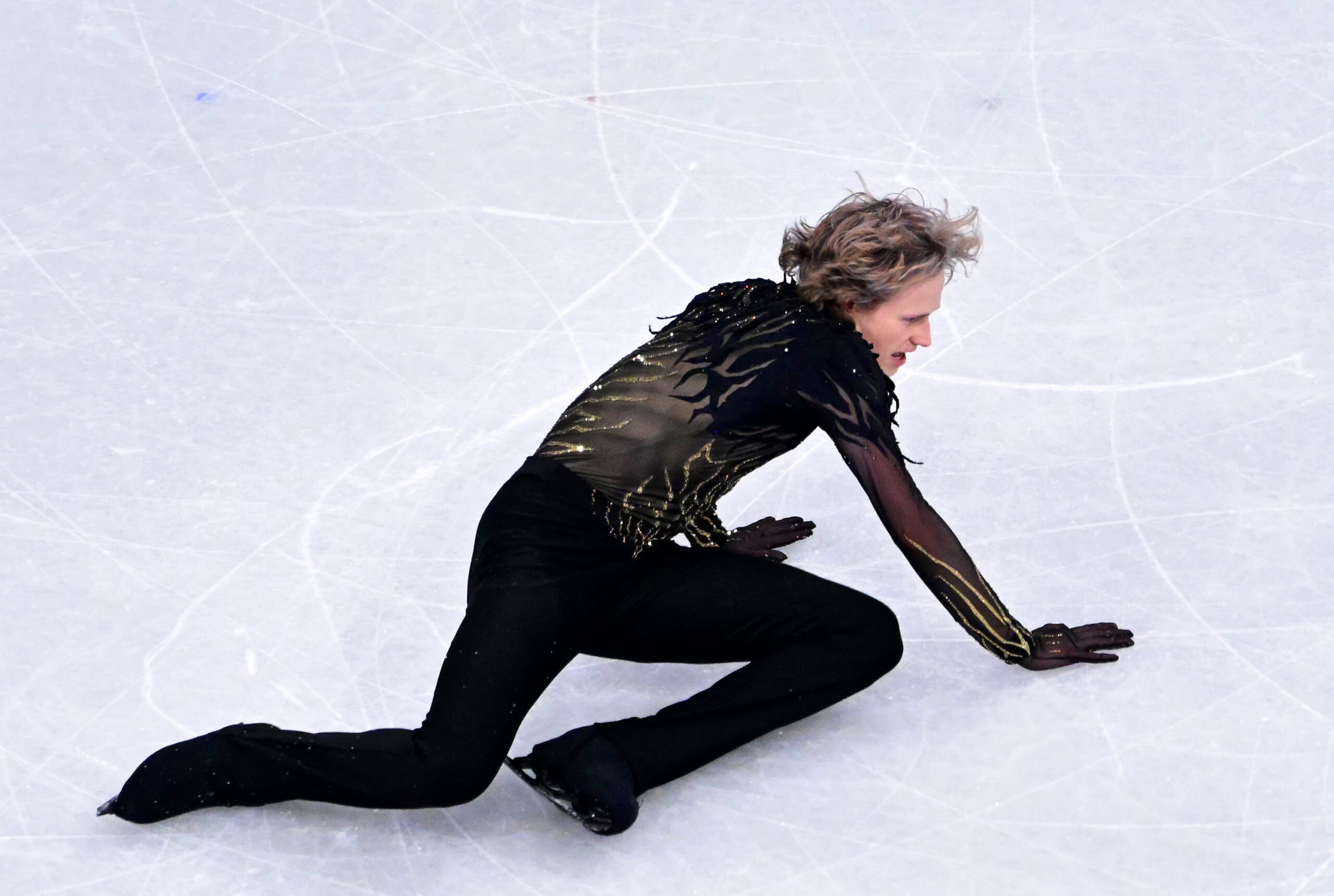 Ilia Malinin stürzt in seiner Olympia-Kür