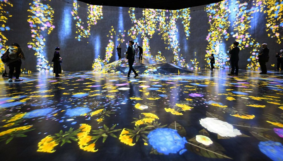 Eine Dauerausstellung des Künstlerkollektivs „TeamLab” 
