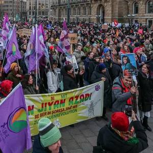 Demo vor dem Hamburger Rathaus