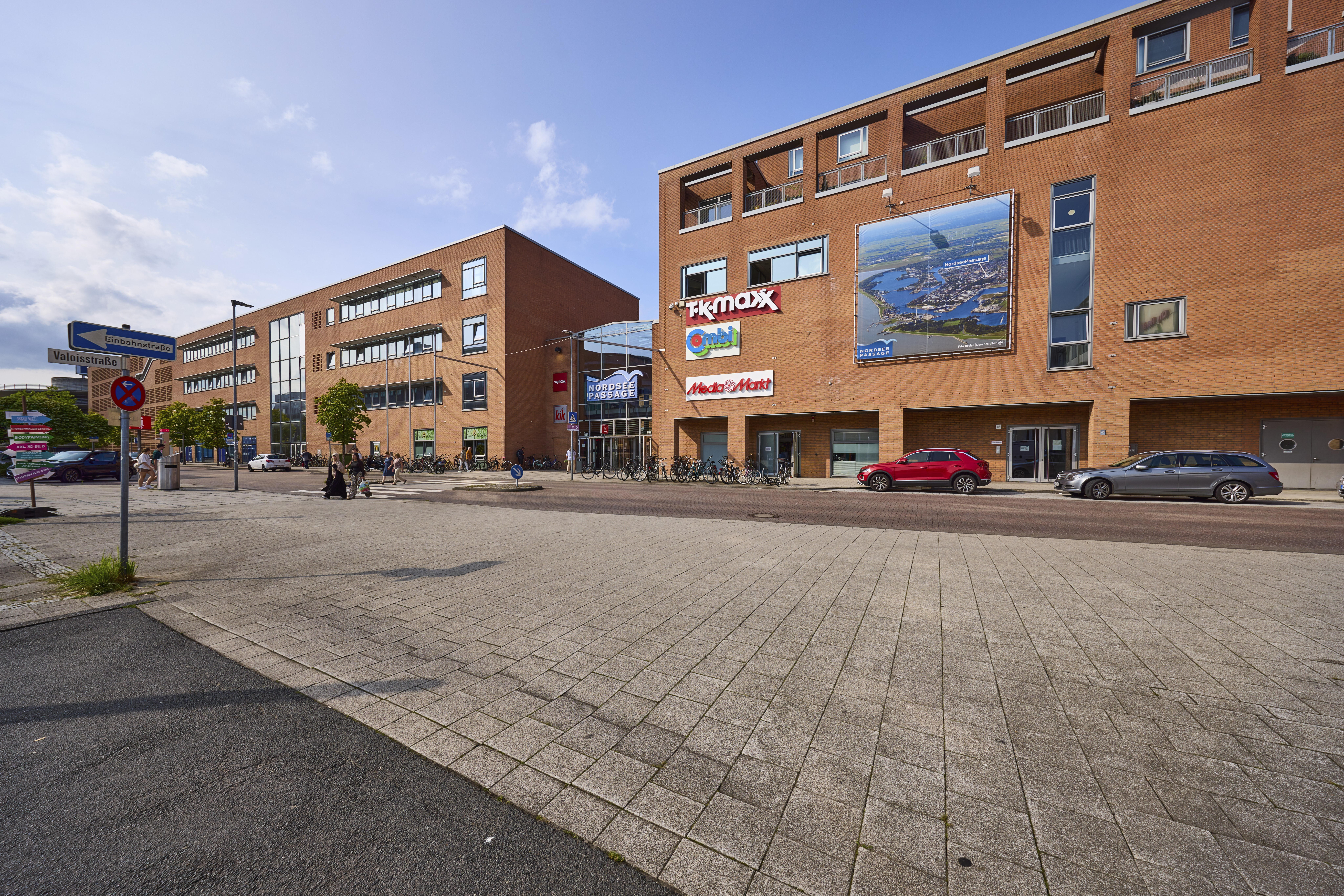 Das Einkaufszentrum NordseePassage in Wilhelmshaven