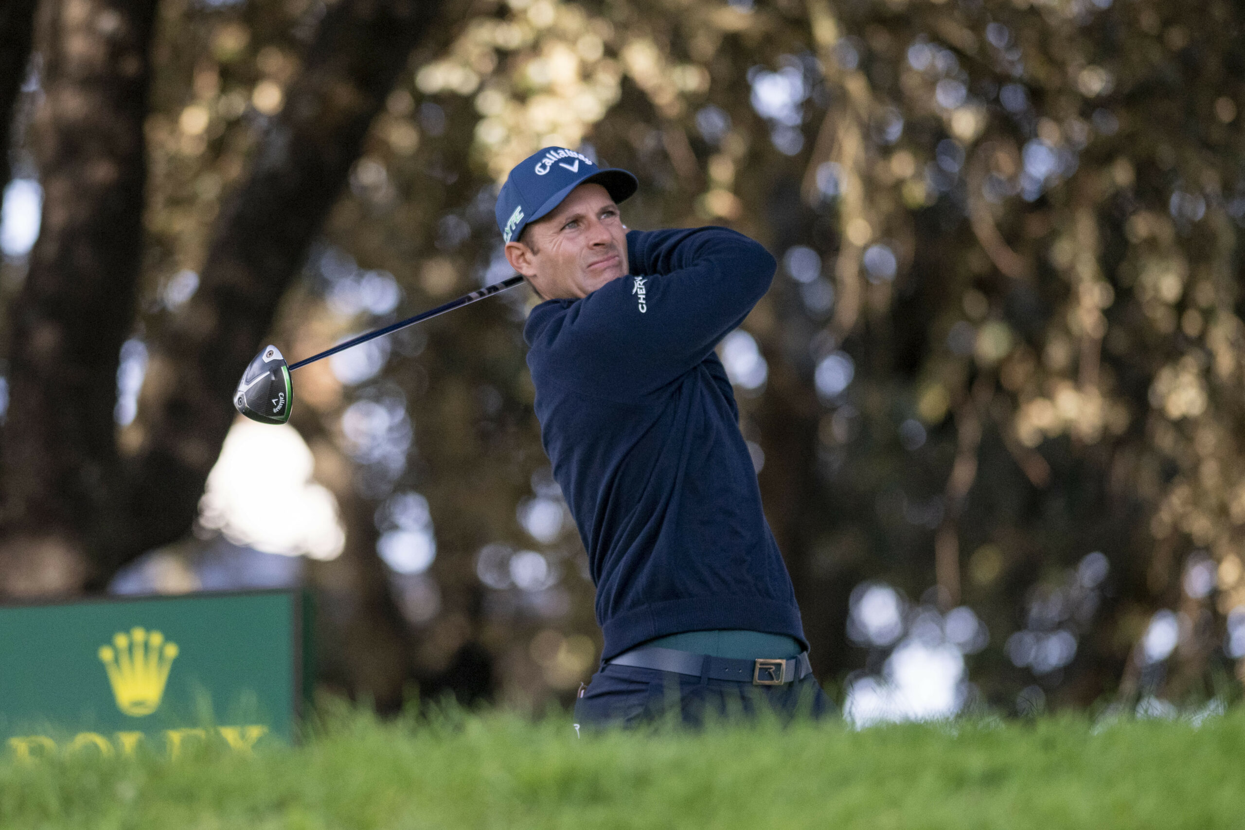 Andrea Pavan nach einem Golfschlag