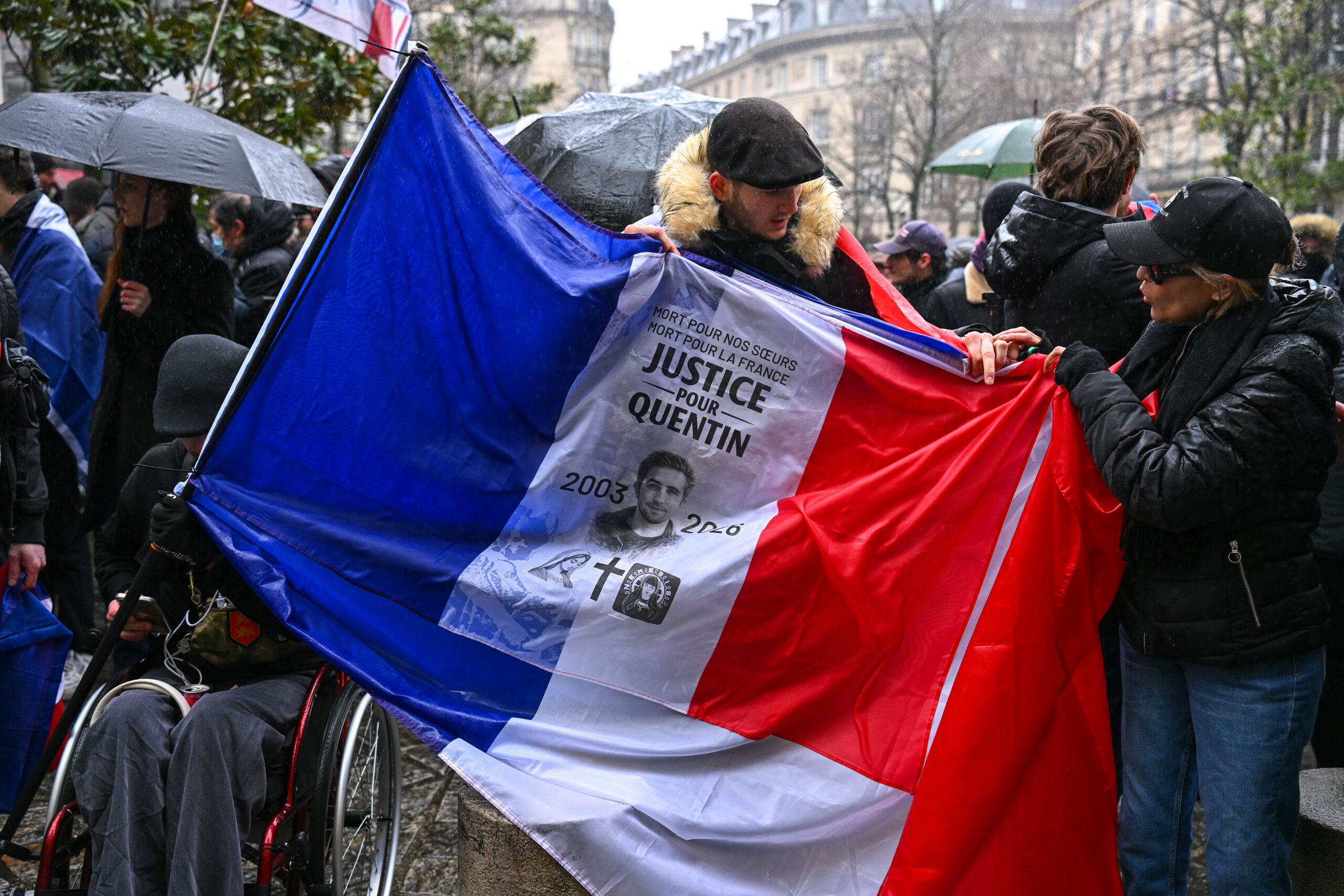 Demonstration Lyon Frankreich Tot Aktivist