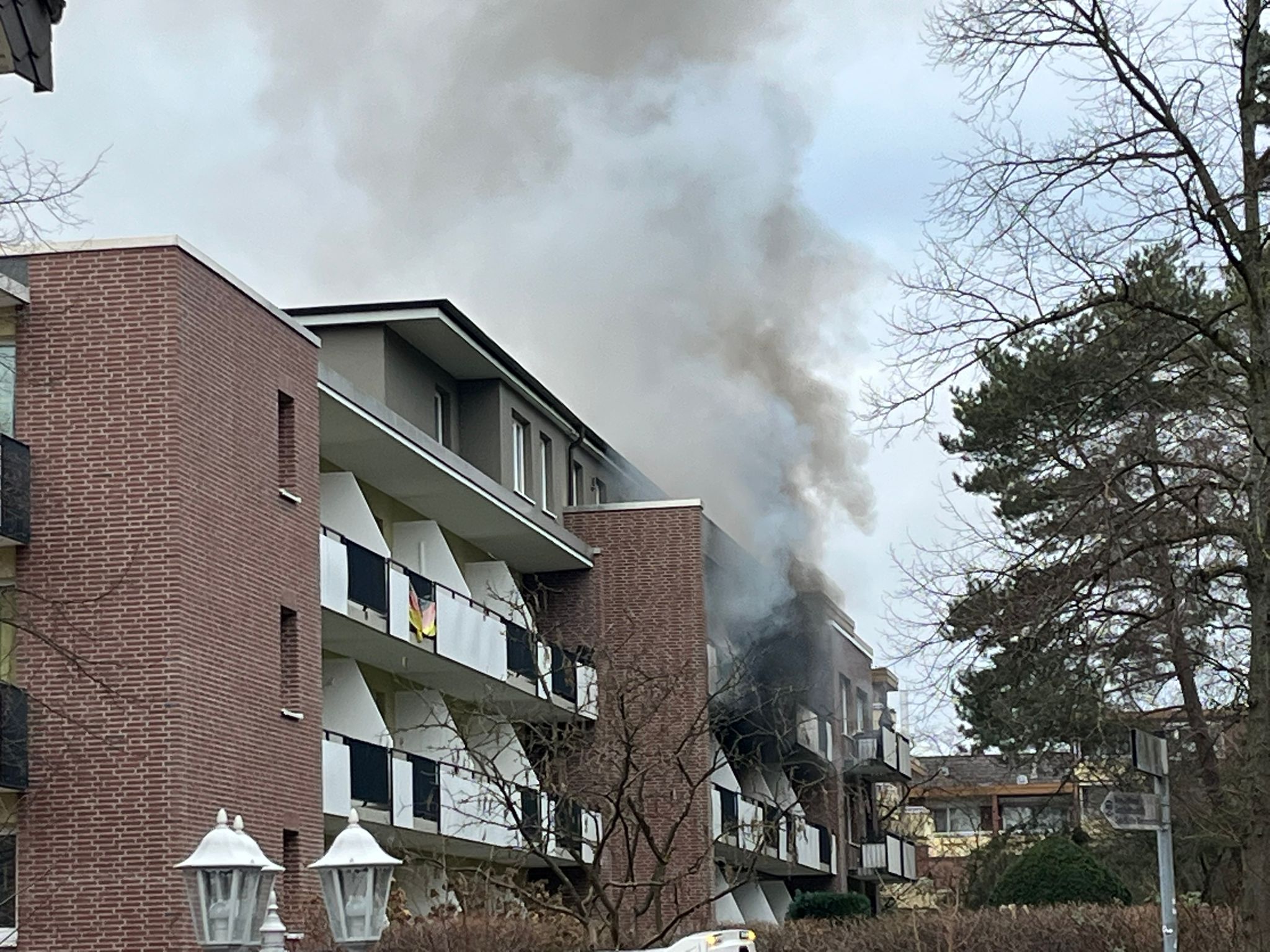 In einer Wohnung in Wandsbek ist am Mittwoch ein Feuer ausgebrochen.