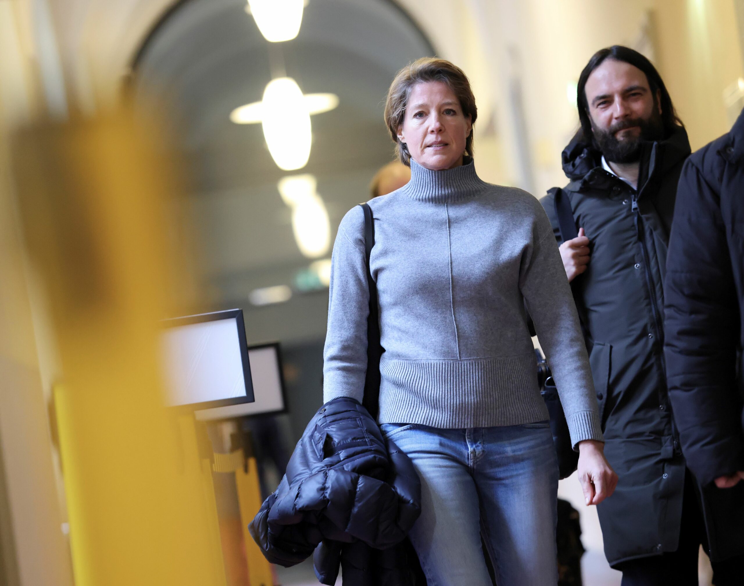 Christina Block und ihr Rechtsanwalt Ingo Bott im Landgericht Hamburg.