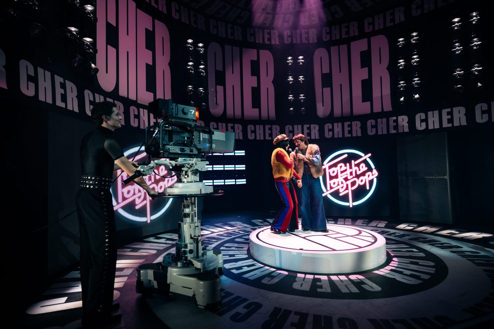 Nachgestellte Szene der Kult-Sendung „Top Of The Pops“