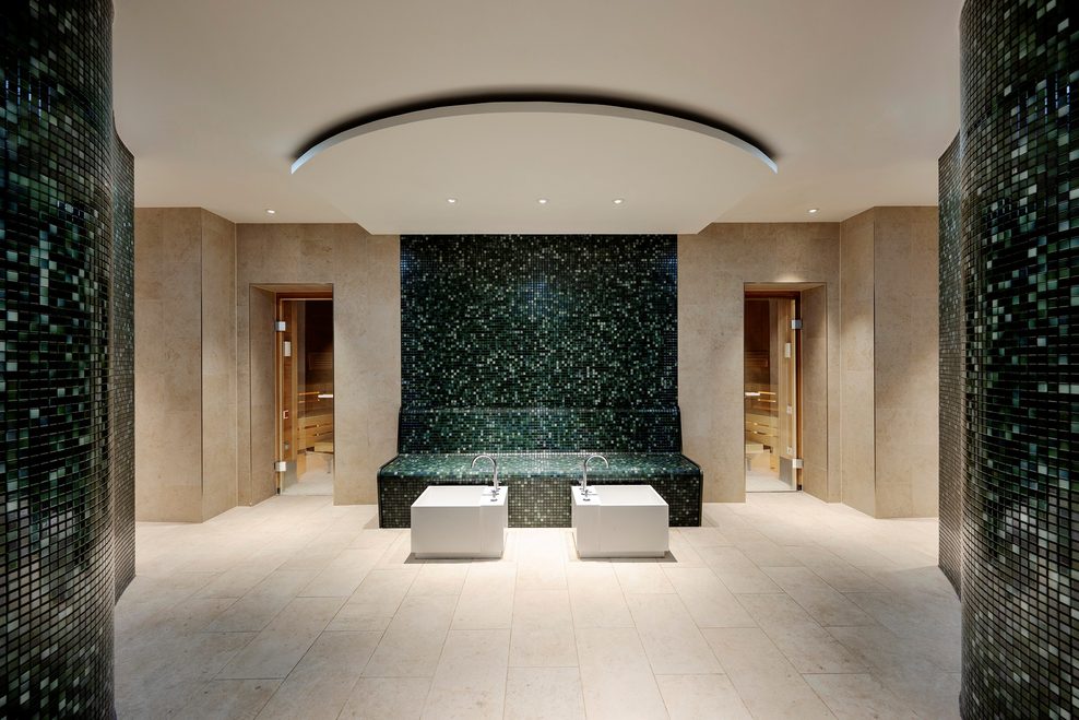 Blick auf den Sauna-Bereich.