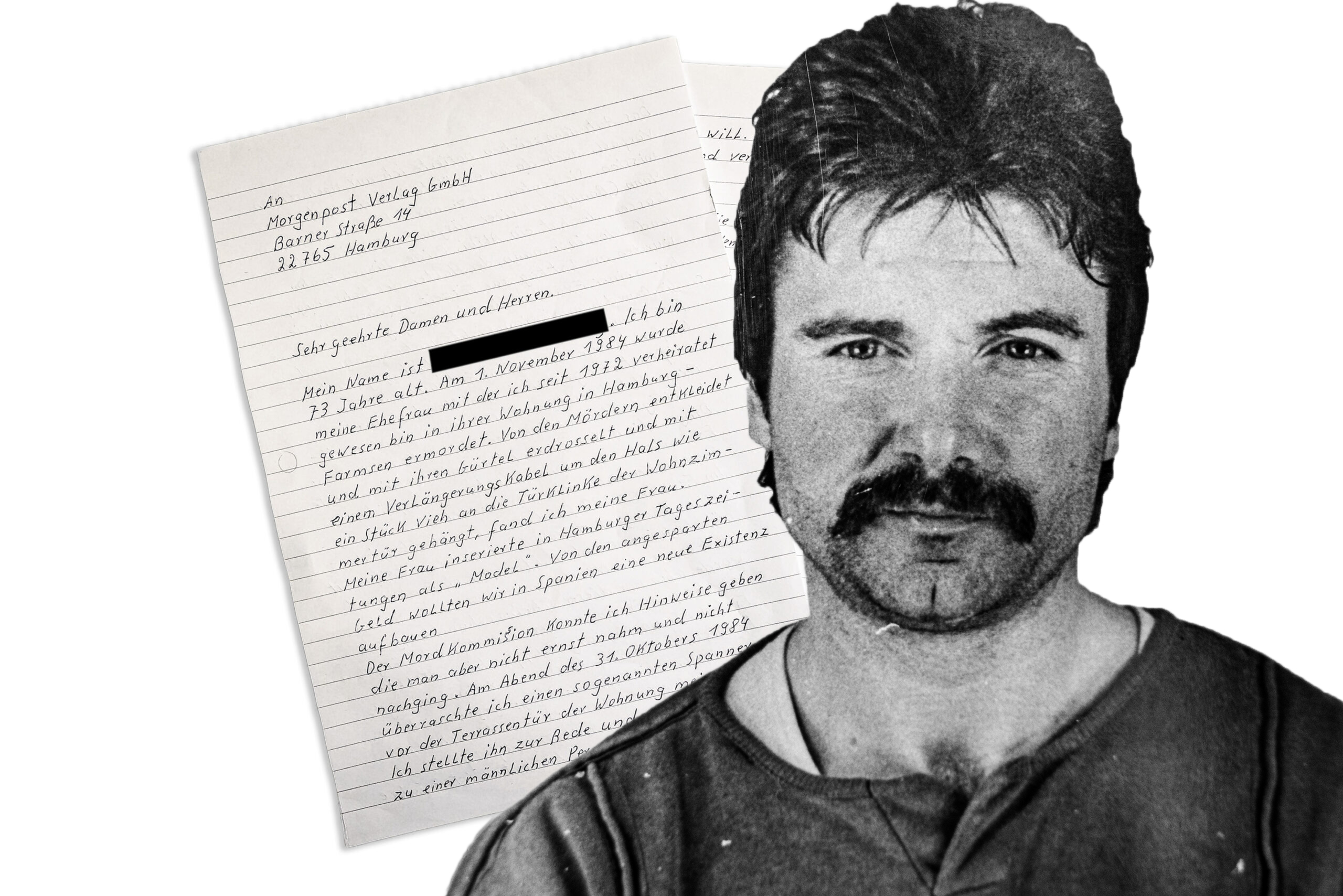 Fein säuberlich in Druckbuchstaben schrieb Mörder Harald R. an die MOPO.