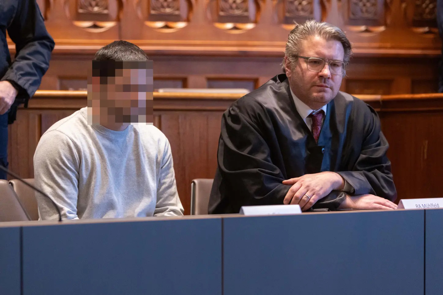 Der 26-jährige Angeklagte im Gericht