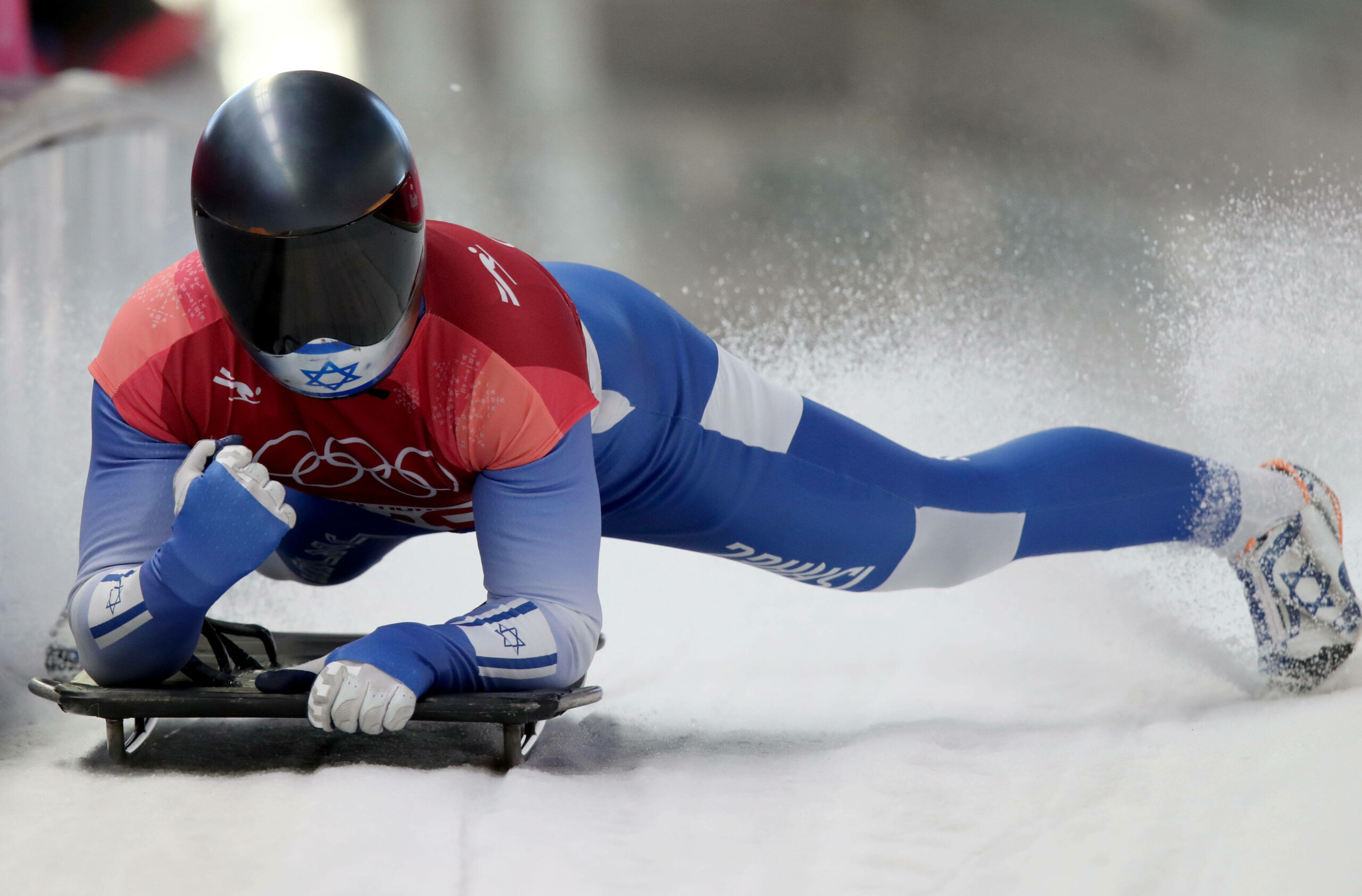 Adam Edelman bei den Olympischen Winterspielen 2018 im Skeleton