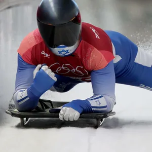 Adam Edelman bei den Olympischen Winterspielen 2018 im Skeleton
