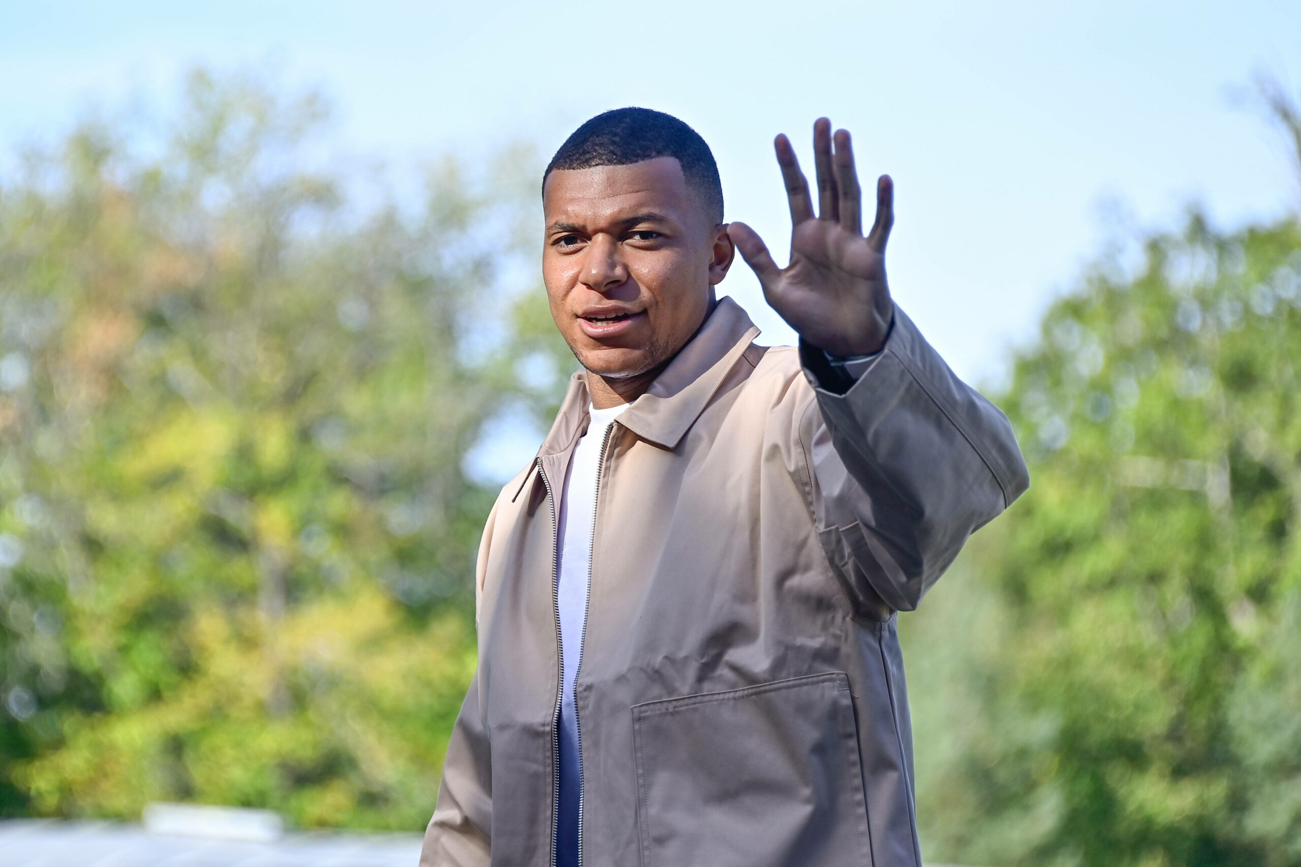 Kylian Mbappé beim Base Camp der Équipe de France