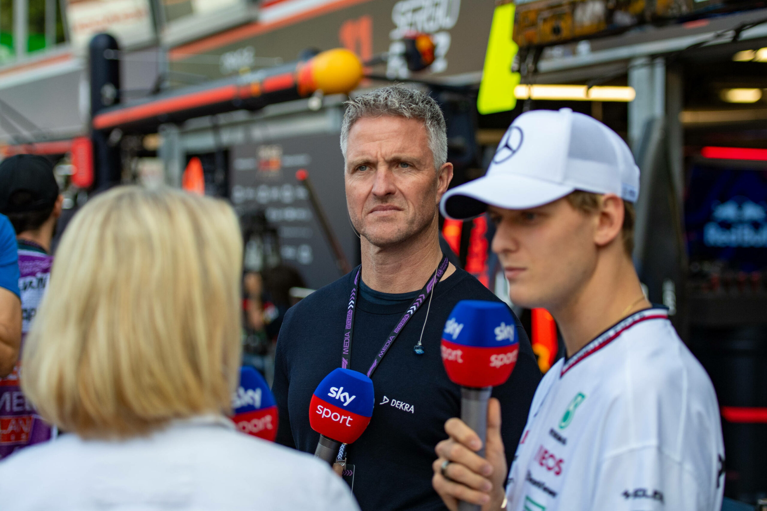 Ralf (L) und Mick (R) Schumacher in einem Interview