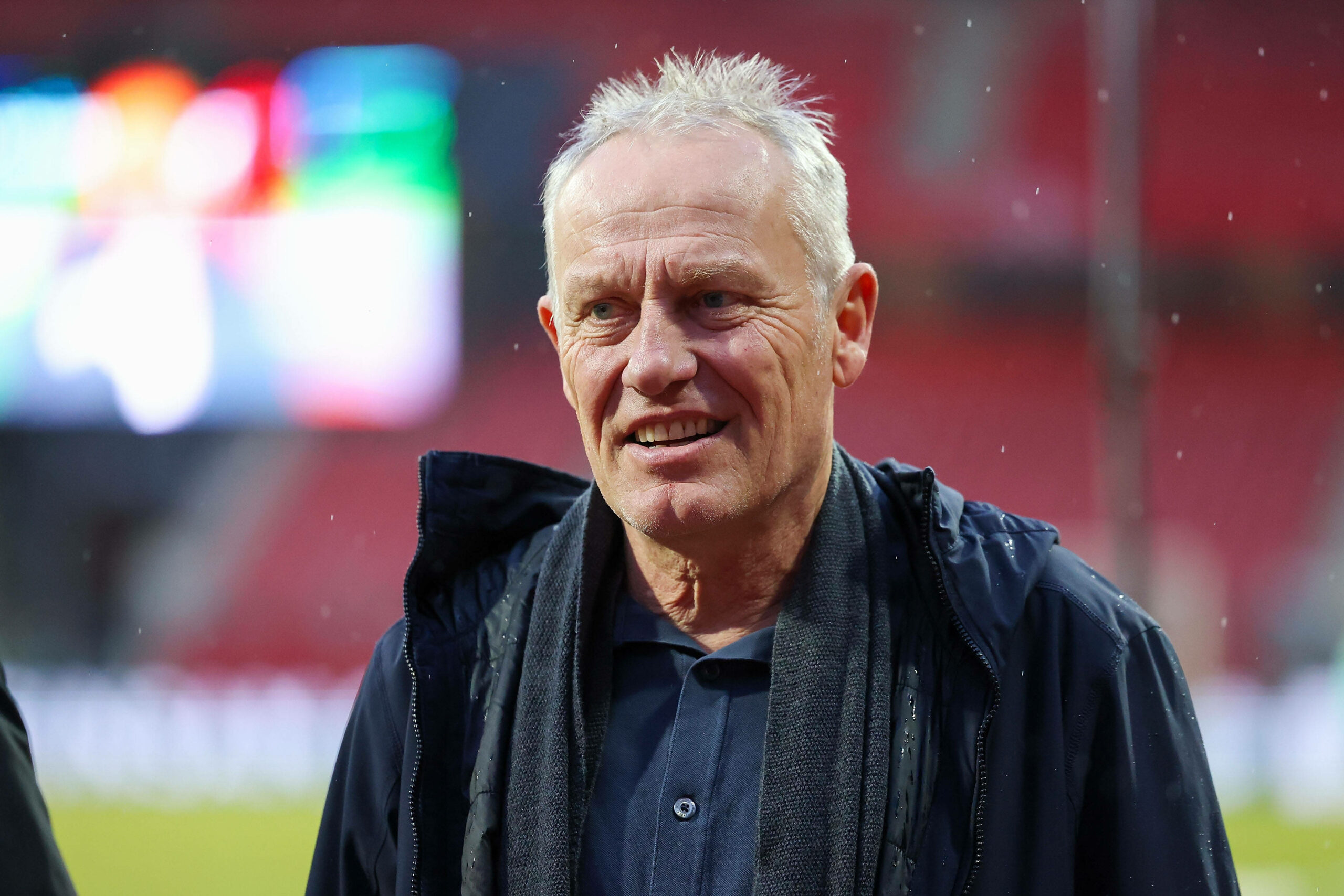 Christian Streich bei einem Stadionbesuch