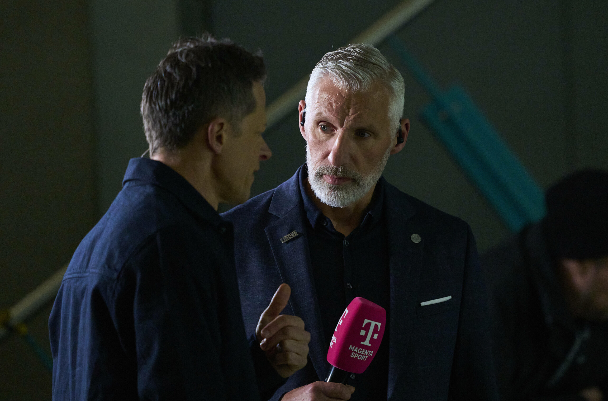 DEB-Sportvorstand Christian Künast im Interview nach einem Freundschaftsspiel gegen Tschechien