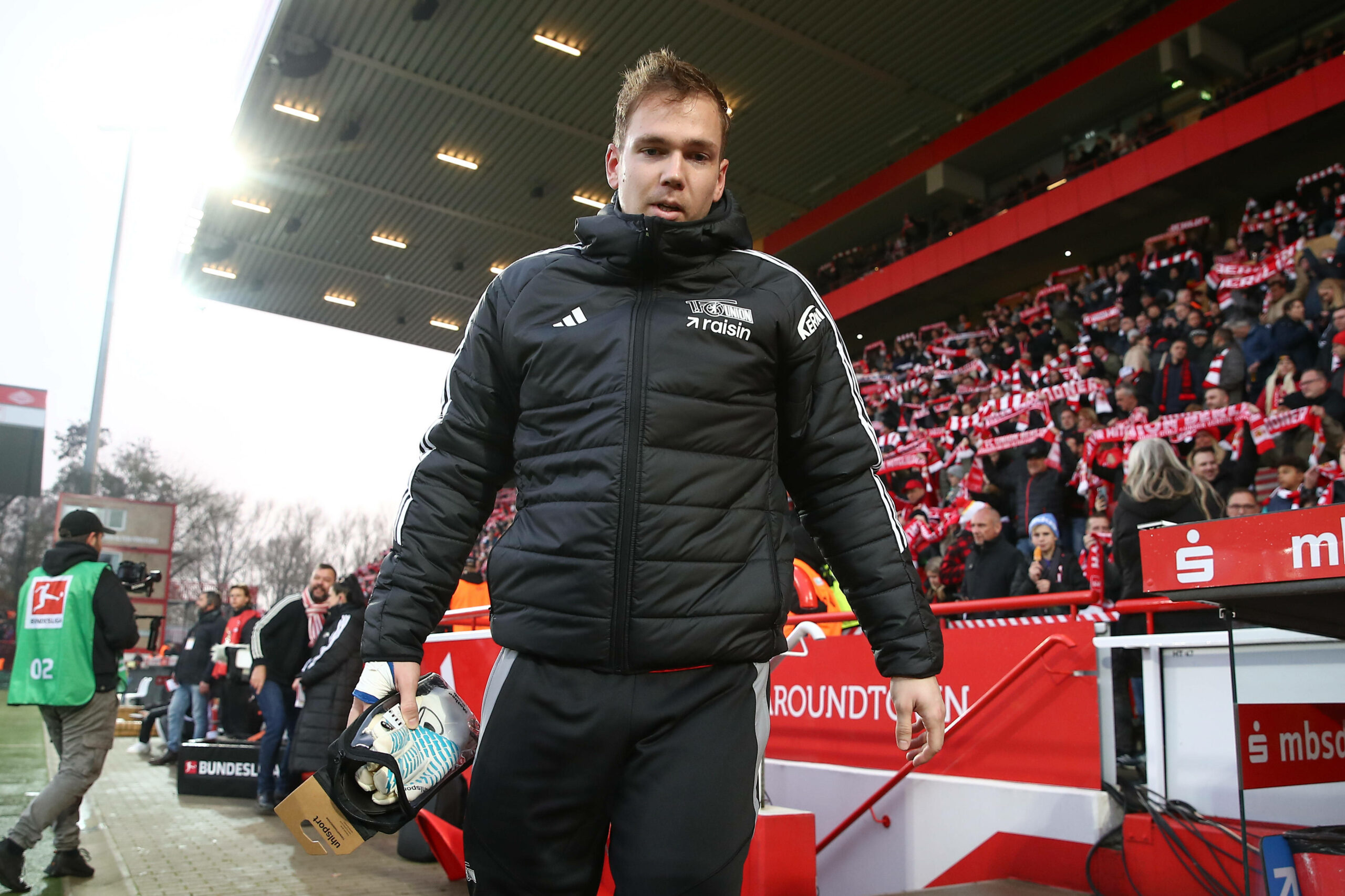 Ex-HSV-Keeper Matheo Raab vor einem Spiel von Union Berlin.