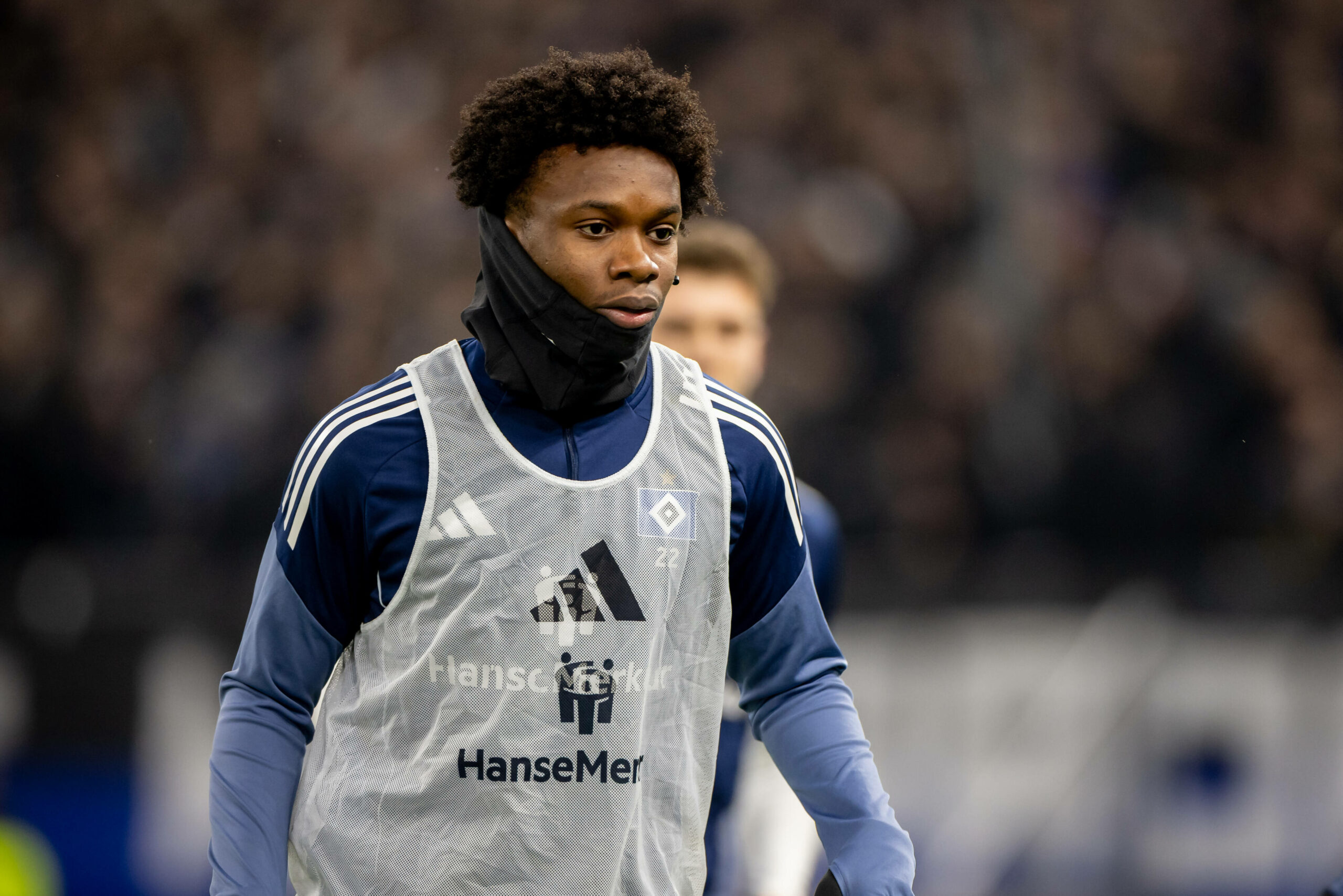 Aboubaka Soumahoro beim Aufwärmen