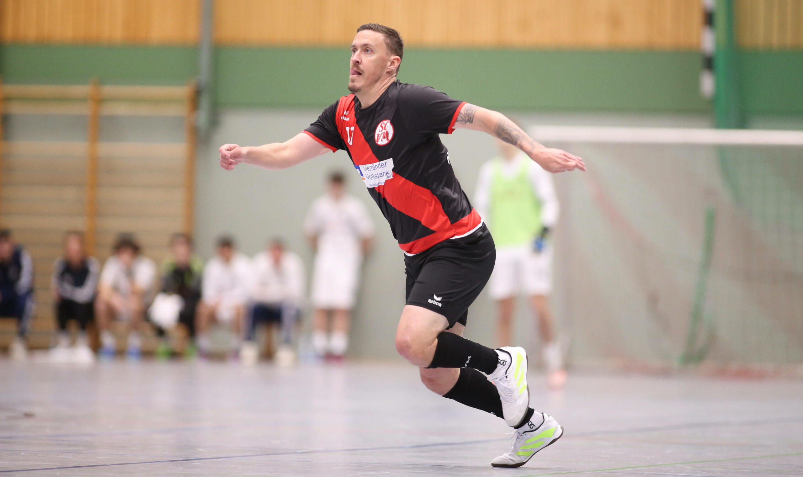 Max Kruse bei einem Hallenturnier mit dem SC Vier- und Marschlande