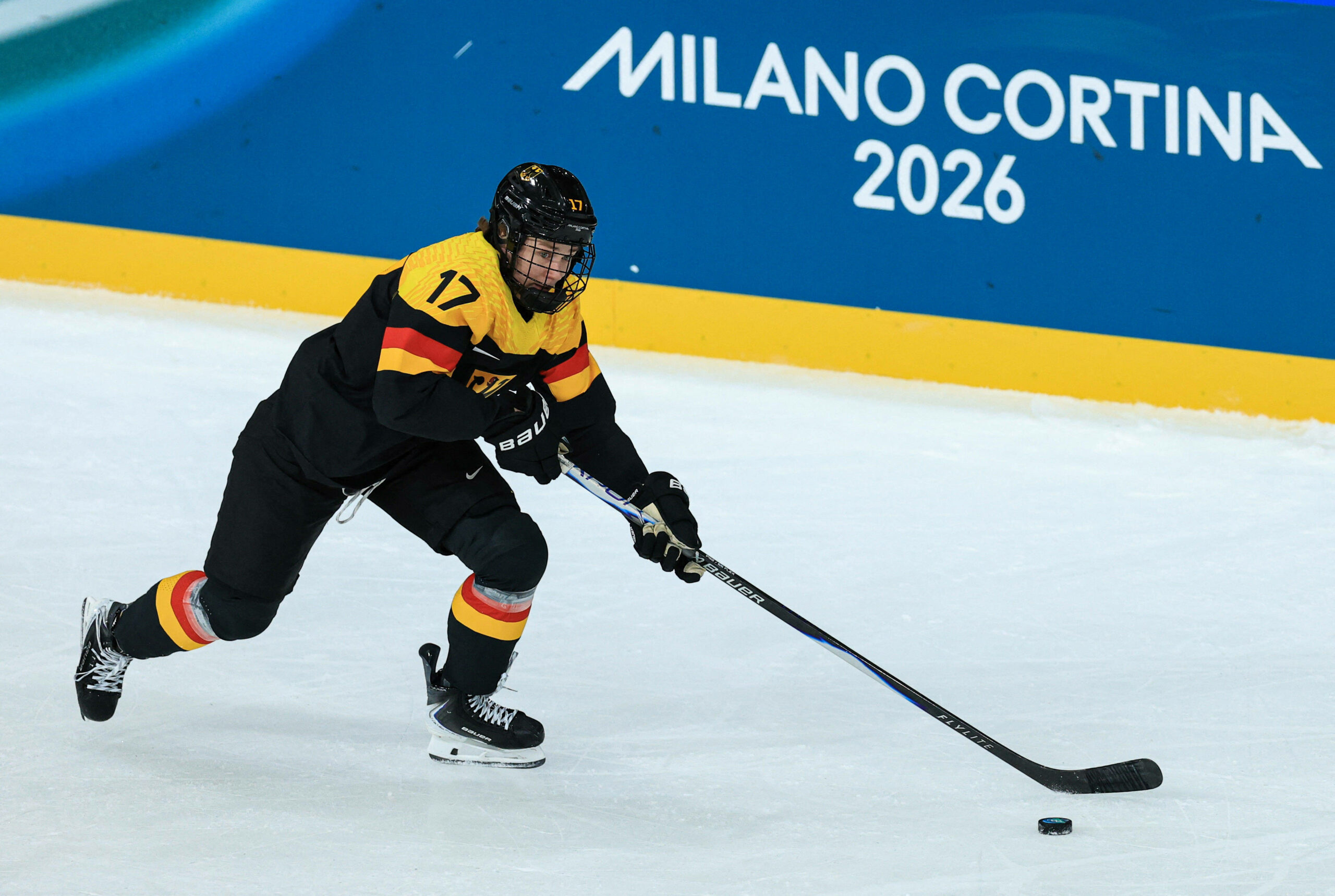Emily Nix bei einem Spiel der Eishockey-Nationalmannschaft bei Olympia